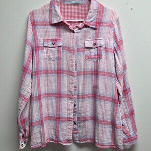 XL plaid button down shirt